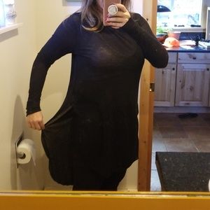Semi-Sheer Black Cotton H&M Tunic